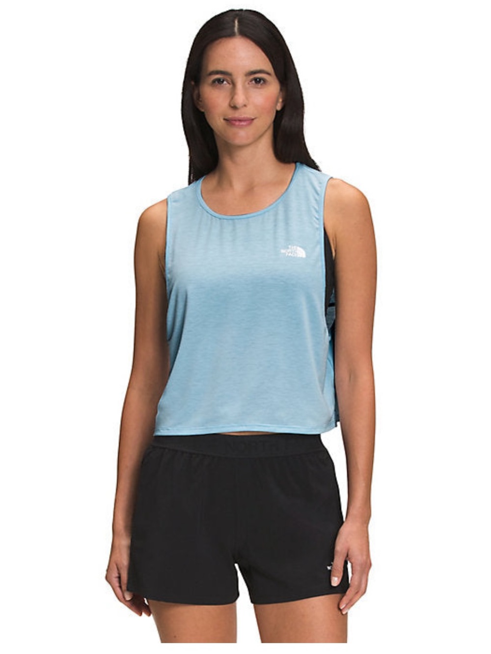 The North Face Women's Sky Blue Sleeveless  Wander Crossback Tank - Women M Tank